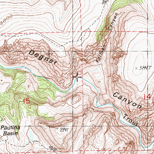 Topographic Map of Forman Canyon, OR