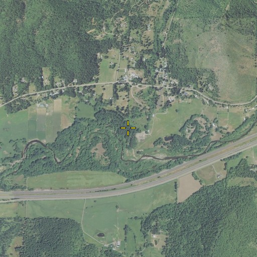Aerial/Satellite Image of Fortune Branch, OR