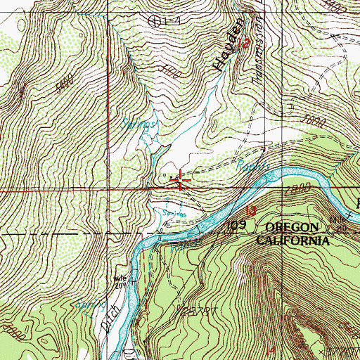 Topographic Map of Forty-one Ranch, OR