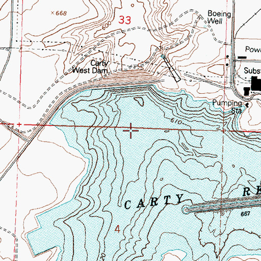 Topographic Map of Fourmile Canyon, OR