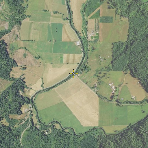 Aerial/Satellite Image of Fox Bridge, OR