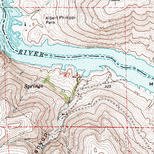 Topographic Map of Fox Canyon, OR