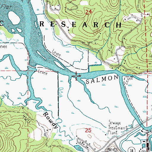 Topographic Map of Frazer Creek, OR