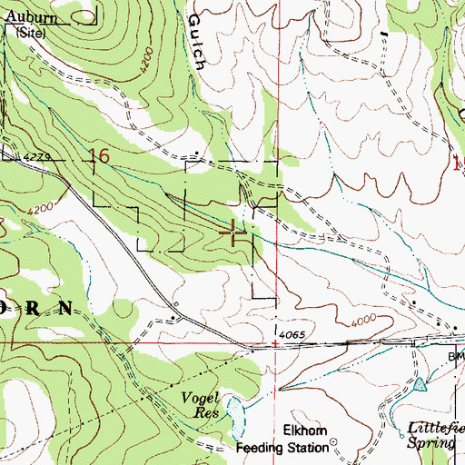 Topographic Map of French Gulch, OR