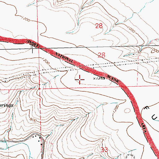 Topographic Map of Fulton Ridge, OR