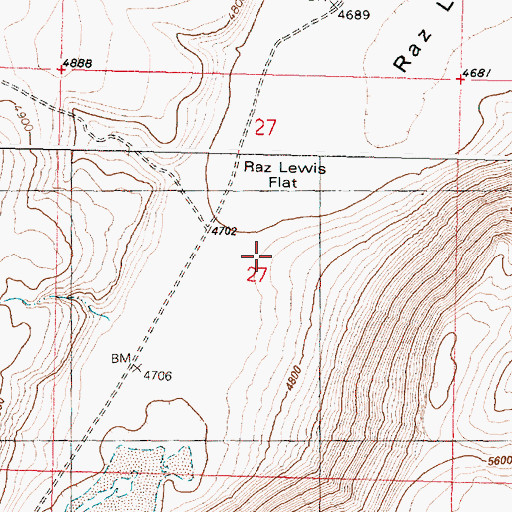Topographic Map of Funnel Canyon, OR