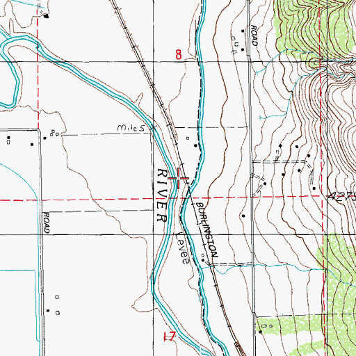 Topographic Map of G Canal, OR
