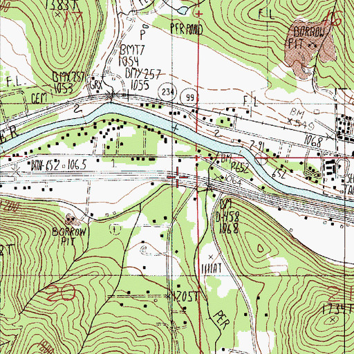 Topographic Map of Galls Creek, OR