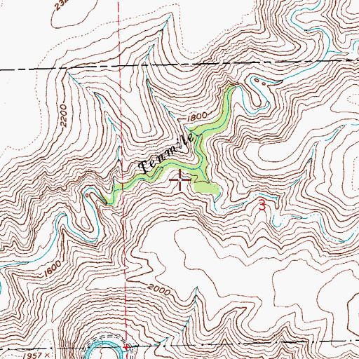 Topographic Map of Gate Spring Canyon, OR