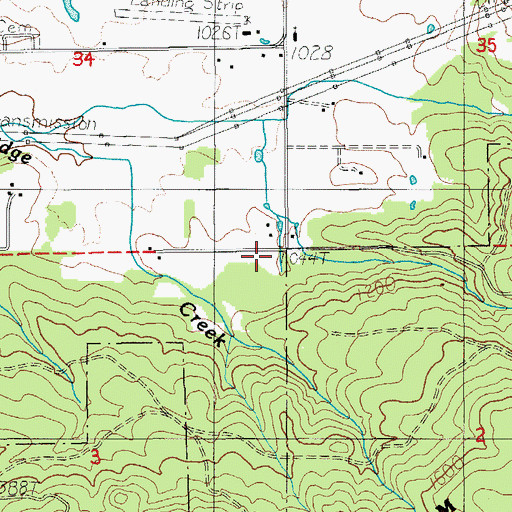 Topographic Map of Gates Guard Station, OR