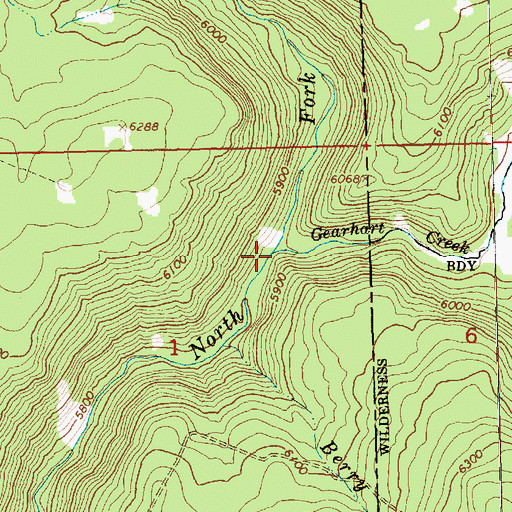 Topographic Map of Gearhart Creek, OR