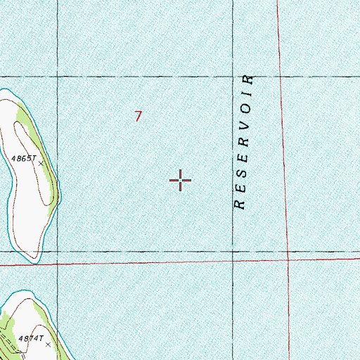 Topographic Map of Gerber Reservoir, OR