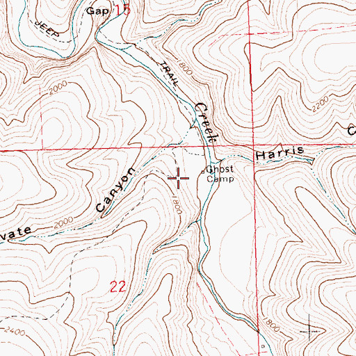 Topographic Map of Ghost Camp, OR