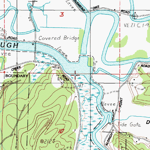 Topographic Map of Gnat Creek, OR