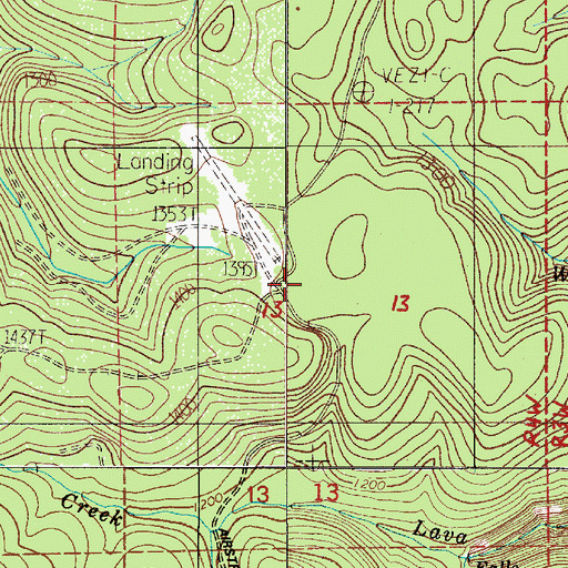 Topographic Map of Goat Ranch, OR