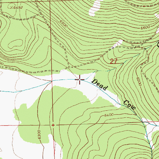 Topographic Map of Gold Creek, OR