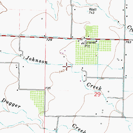 Topographic Map of Goodman Spring Branch, OR