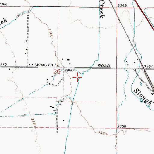 Topographic Map of Goodrich Creek, OR