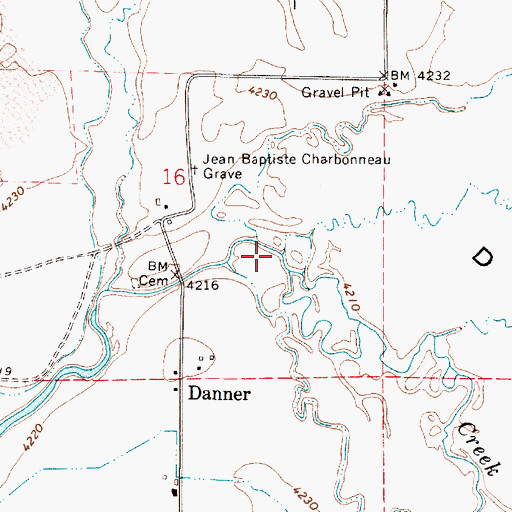 Topographic Map of Goose Ranch Slough, OR