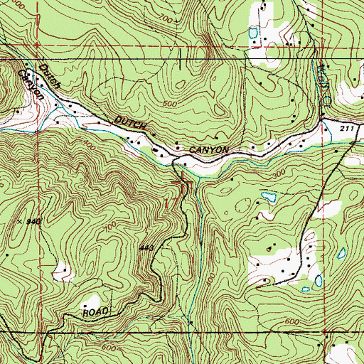 Topographic Map of Gourlay Creek, OR