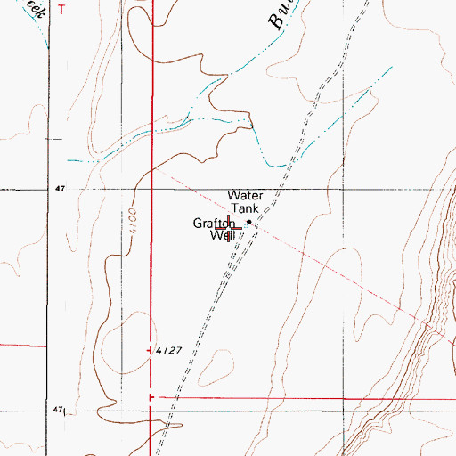 Topographic Map of Grafton Well, OR
