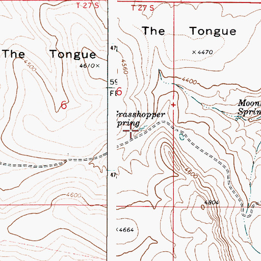 Topographic Map of Grasshopper Spring, OR