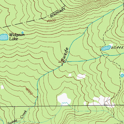 Topographic Map of Green Creek, OR