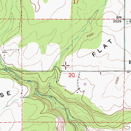 Topographic Map of Grouse Flat, OR