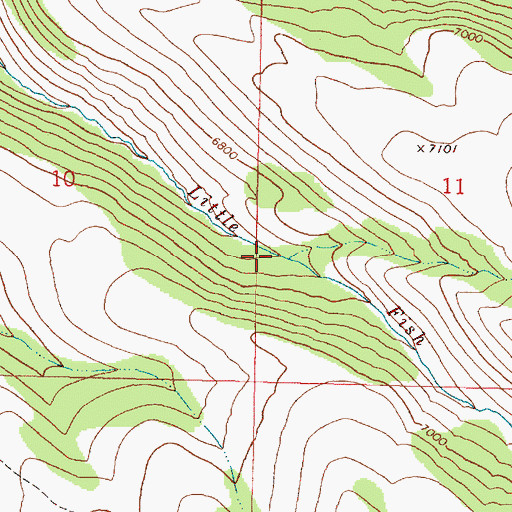Topographic Map of Grove Creek, OR