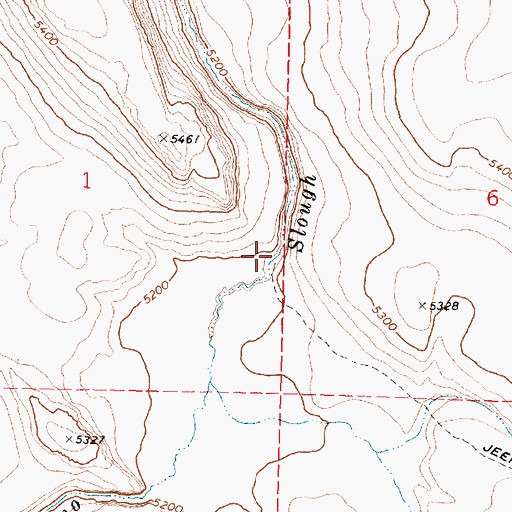 Topographic Map of Guano Valley, OR