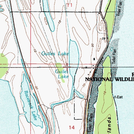 Topographic Map of Guiles Lake, OR