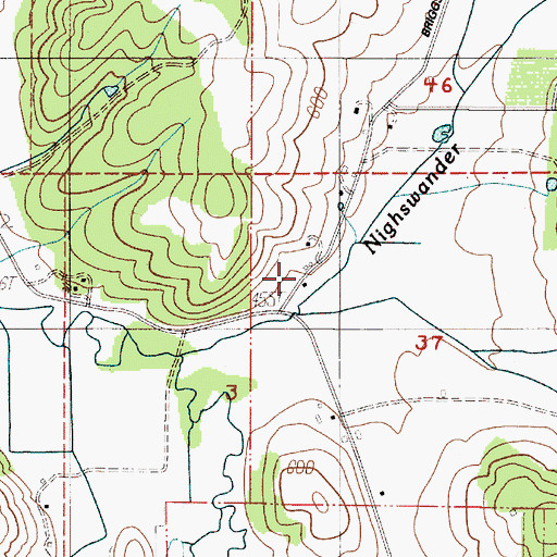 Topographic Map of Hadleyville School (historical), OR