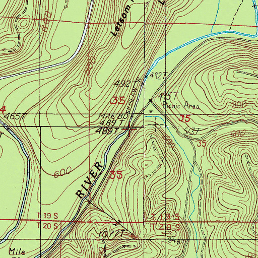Topographic Map of Haight Creek, OR