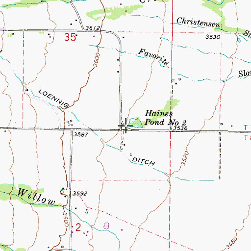Topographic Map of Haines Pond Number Two, OR