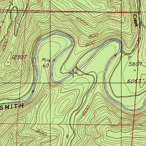 Topographic Map of Halfway Creek, OR