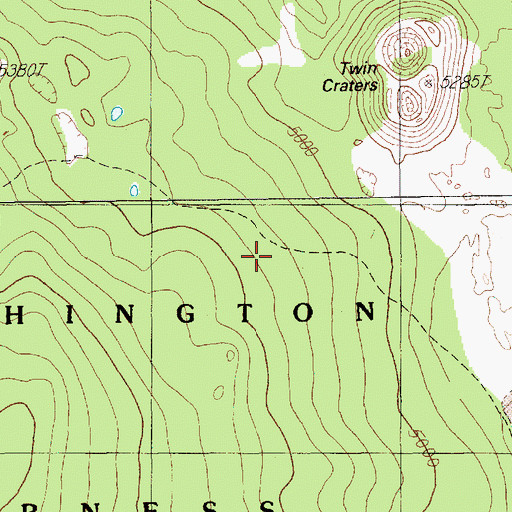 Topographic Map of Hand Lake Trail, OR