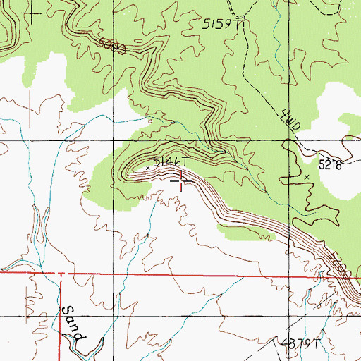 Topographic Map of Shinarump Cliffs, AZ