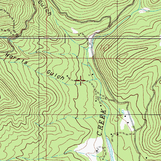 Topographic Map of Harris Gulch, OR