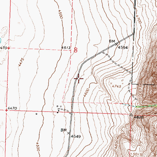 Topographic Map of Hart Canyon, OR