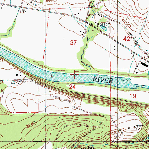 Topographic Map of Hart Creek, OR