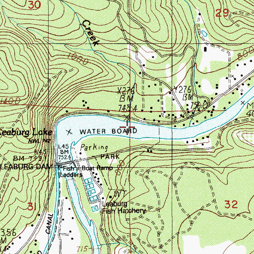 Topographic Map of Hatchery Creek, OR