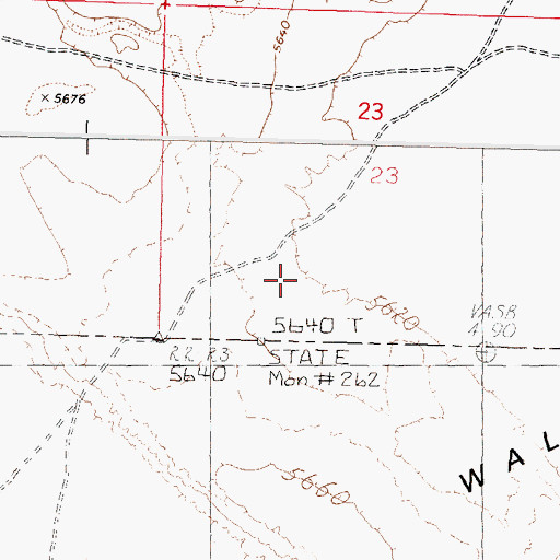 Topographic Map of Hawksy Walksy, OR