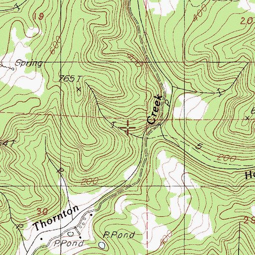 Topographic Map of Haxel Creek, OR