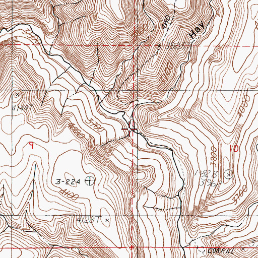 Topographic Map of Hay Canyon, OR
