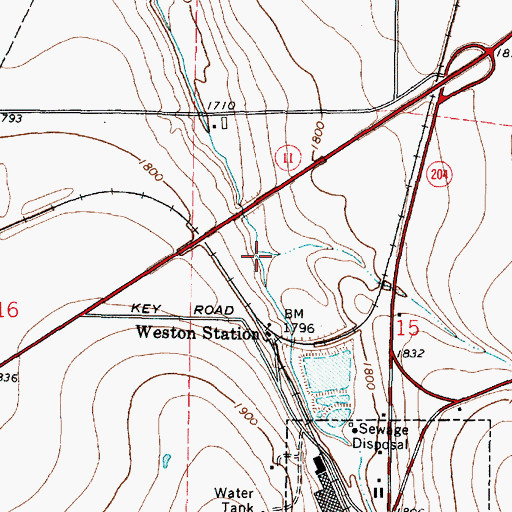 Topographic Map of Hay Creek, OR