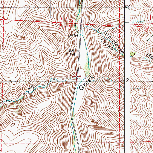 Topographic Map of Hayden Creek, OR