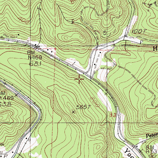 Topographic Map of Hayes Creek, OR