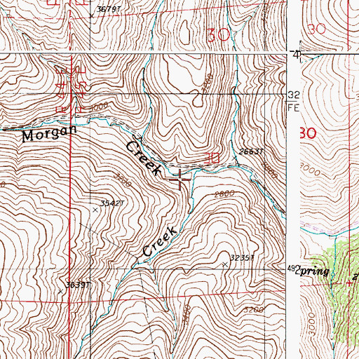 Topographic Map of Heiney Creek, OR