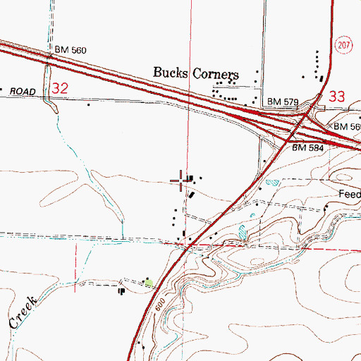 Topographic Map of Hermiston State Game Farm, OR