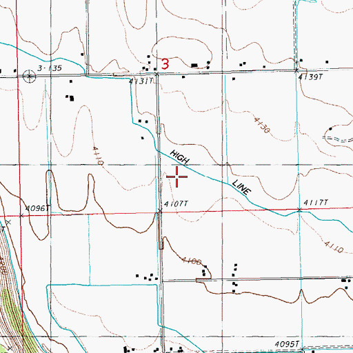 Topographic Map of High Line Canal, OR